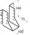 Domax WB30 Papuča trámová 100x140x75x2mm