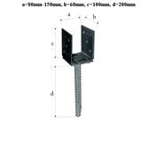 Domax PSRU 60 Pätka stĺpiku 200X136X4.0mm