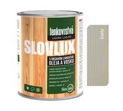 Slovlux Tenkovrstvá lazúra na drevo, biela 2,5l