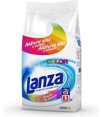 Lanza Color Fresh & Clean Prací prostriedok na farebnú bielizeň 84 praní 6,3kg