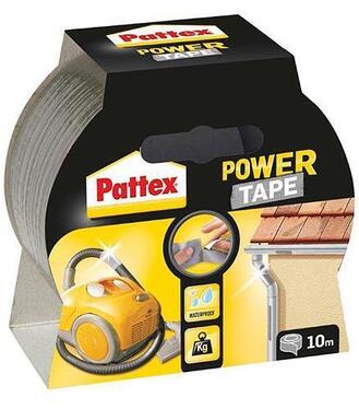 Pattex Power Tape strieborná 10m - vodeodolná, ručne trhateľná páska