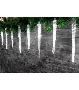 Reťaz MagicHome Vianoce Icicle, 352x LED studená biela, 16 cencúľov, vodopádový efekt, exteriérL- 4,50+5m