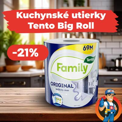 Kuchynské utierky Tento Big Roll zľava -21%